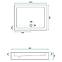 Téglalap alakú zuhanytálca Savoy Rea K5332 white 80x100,3
