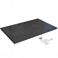 Téglalap alakú zuhanytálca Stone Rea K9603 black 90x120
