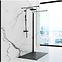 Téglalap alakú zuhanytálca Stone Rea K9603 black 90x120,3