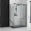 Téglalap alakú zuhanytálca Stone Rea K9603 black 90x120,4