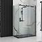 Téglalap alakú zuhanytálca Stone Rea K9603 black 90x120,4