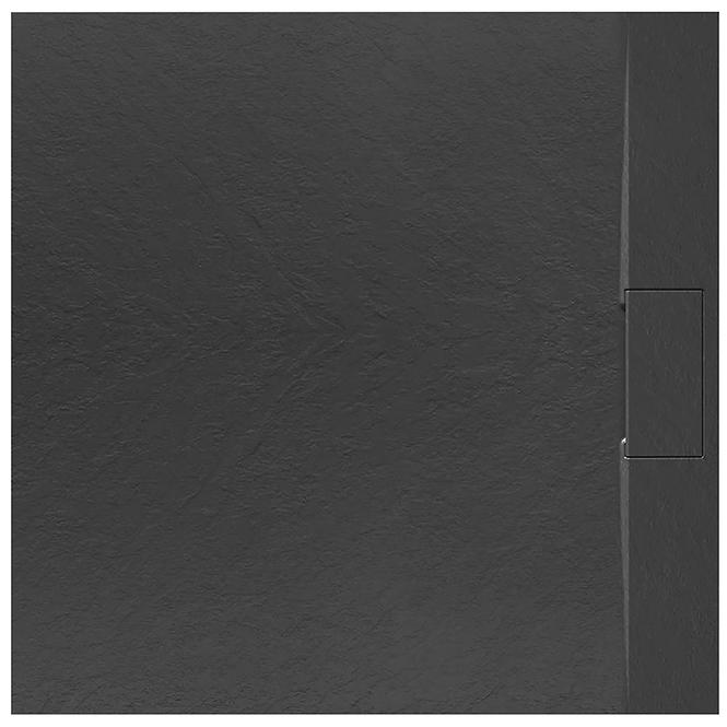 Négyzet alakú zuhanytálca Bazalt black 90x90