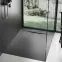 Négyzet alakú zuhanytálca Bazalt black 90x90,6