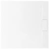Négyzet alakú zuhanytálca Bazalt white 90x90