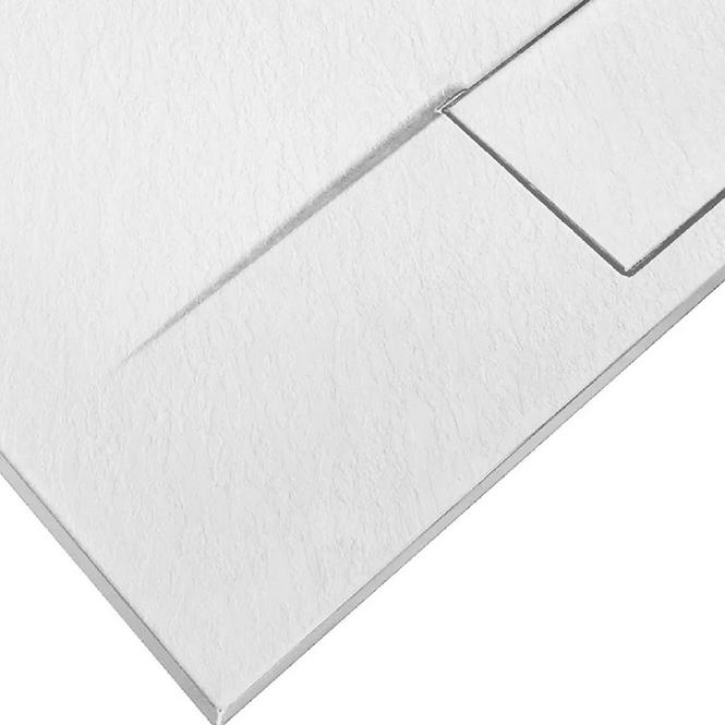Négyzet alakú zuhanytálca Bazalt white 90x90,3