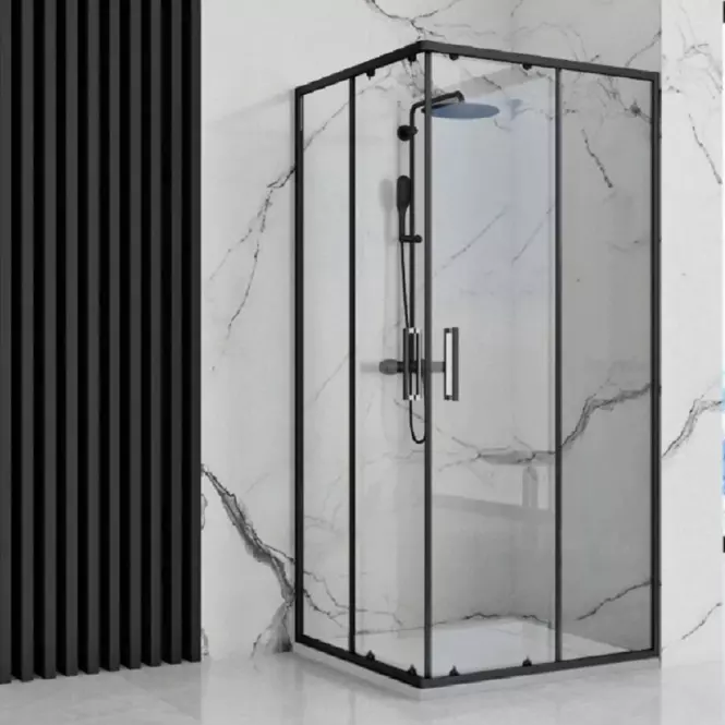 Négyzet alakú zuhanytálca Bazalt white 90x90