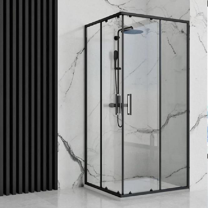 Négyzet alakú zuhanytálca Bazalt white 90x90