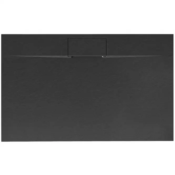 Téglalap alakú zuhanytálca Bazalt Long black 80x100,2
