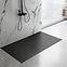 Téglalap alakú zuhanytálca Bazalt Long black 80x100,5