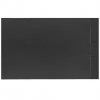 Téglalap alakú zuhanytálca Bazalt black 80x100