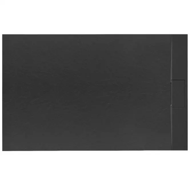 Téglalap alakú zuhanytálca Bazalt black 80x100