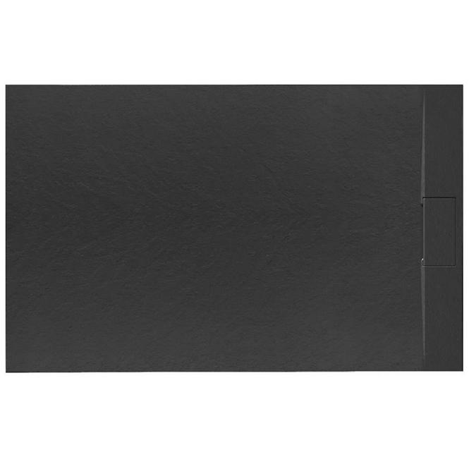 Téglalap alakú zuhanytálca Bazalt black 80x100