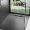 Téglalap alakú zuhanytálca Bazalt black 80x100,4