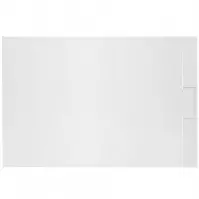 Téglalap alakú zuhanytálca Bazalt white 80x100