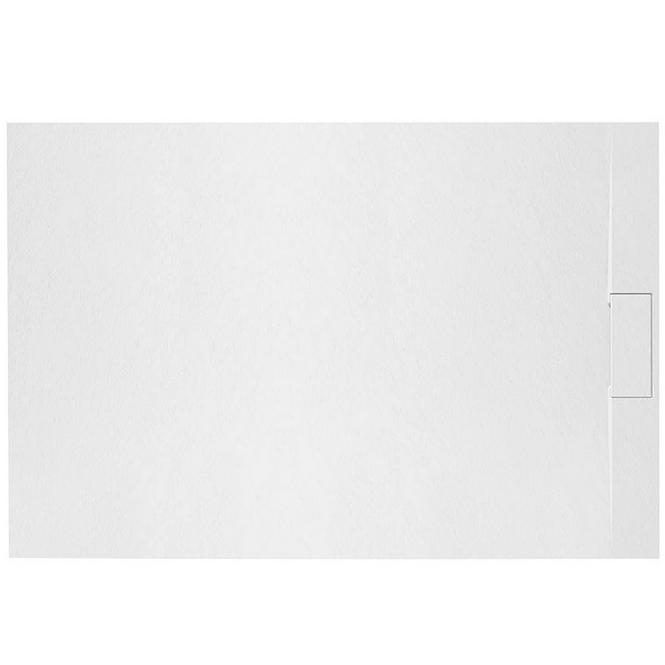 Téglalap alakú zuhanytálca Bazalt white 80x100