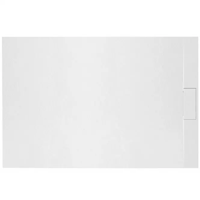 Téglalap alakú zuhanytálca Bazalt white 80x100