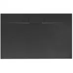 Téglalap alakú zuhanytálca Bazalt Long black 80x120