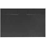 Téglalap alakú zuhanytálca Bazalt Long black 80x120