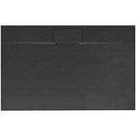 Téglalap alakú zuhanytálca Bazalt Long black 80x120