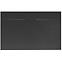 Téglalap alakú zuhanytálca Bazalt Long black 80x120
