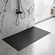 Téglalap alakú zuhanytálca Bazalt Long black 80x120,4