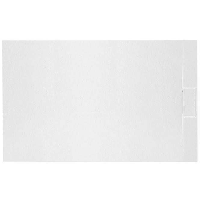 Téglalap alakú zuhanytálca Bazalt white 80x120