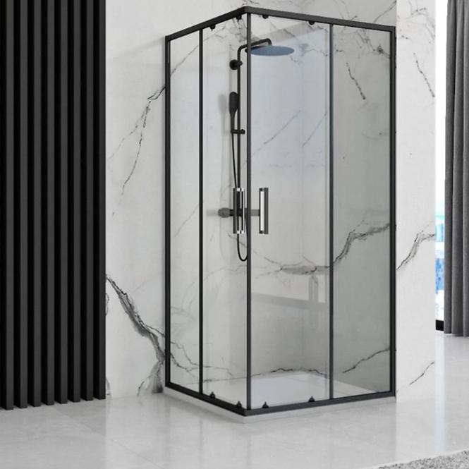 Téglalap alakú zuhanytálca Bazalt white 80x120
