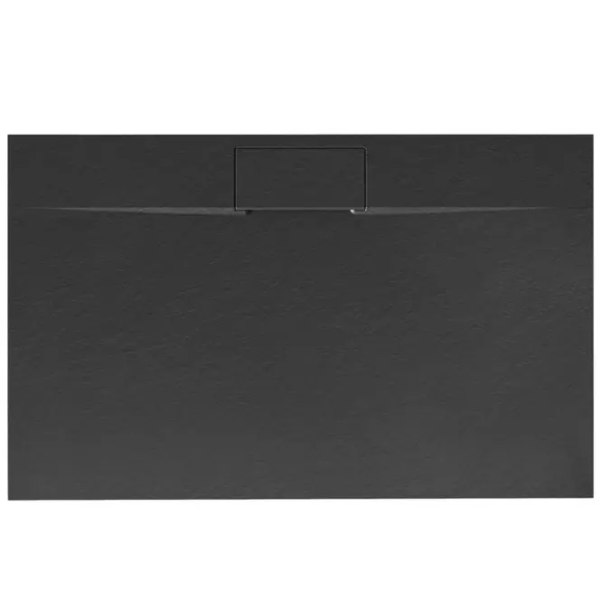 Téglalap alakú zuhanytálca Bazalt Long black 90x120