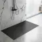 Téglalap alakú zuhanytálca Bazalt Long black 90x120,5