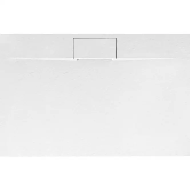 Téglalap alakú zuhanytálca Bazalt Long white 80x120