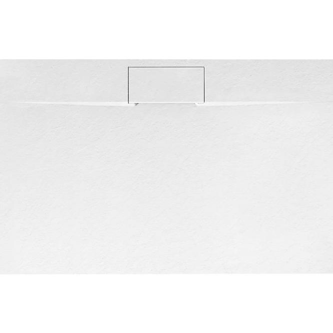 Téglalap alakú zuhanytálca Bazalt Long white 80x120