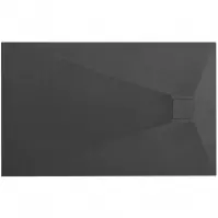 Téglalap alakú zuhanytálca Magnum black 80x100