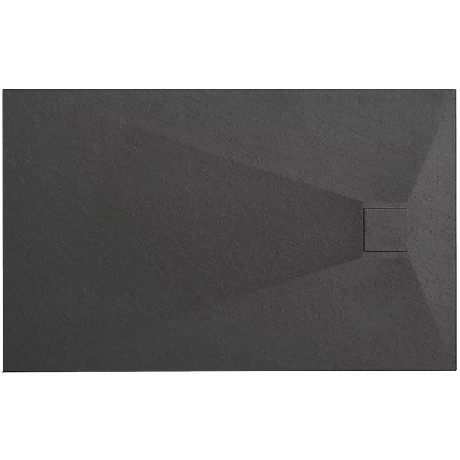 Téglalap alakú zuhanytálca Magnum black 80x100