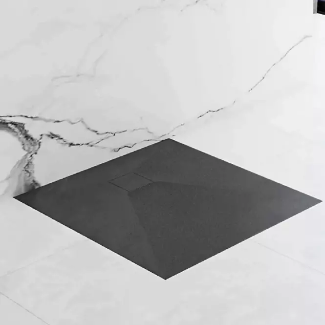 Téglalap alakú zuhanytálca Magnum black 80x100,4