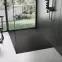 Téglalap alakú zuhanytálca Magnum black 80x100,5