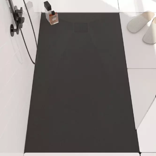Téglalap alakú zuhanytálca Magnum black 80x120,3
