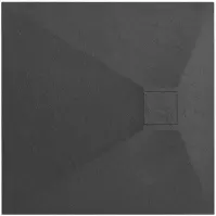Négyzet alakú zuhanytálca Magnum black 90x90