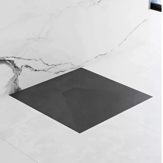 Négyzet alakú zuhanytálca Magnum black 90x90,3