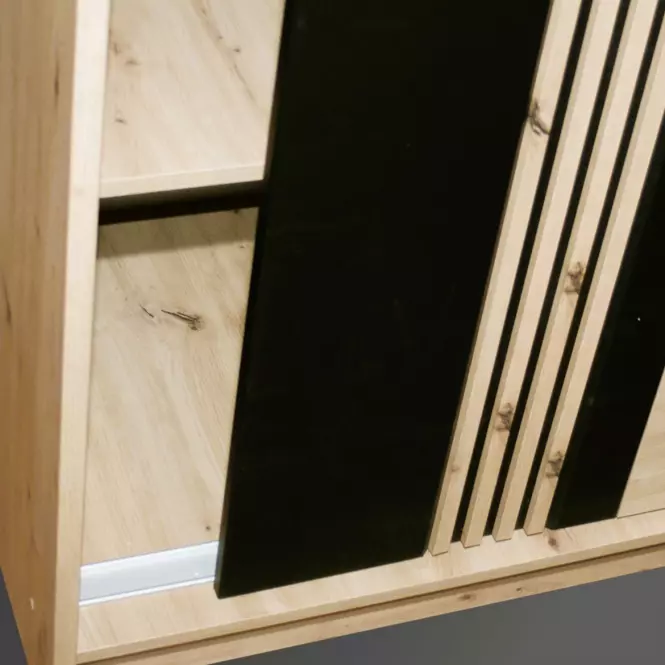 Szekrény Molto ML-150 artisan/fekete