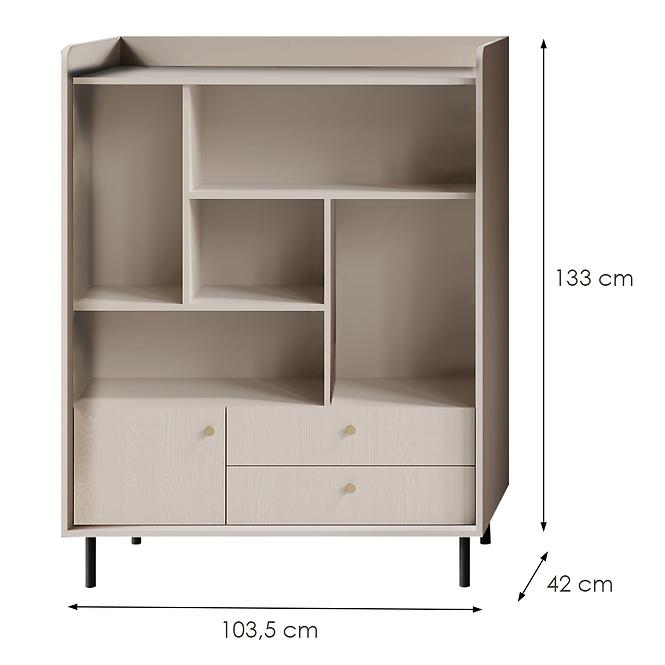 Komód Grande GR3 1D2S bézs