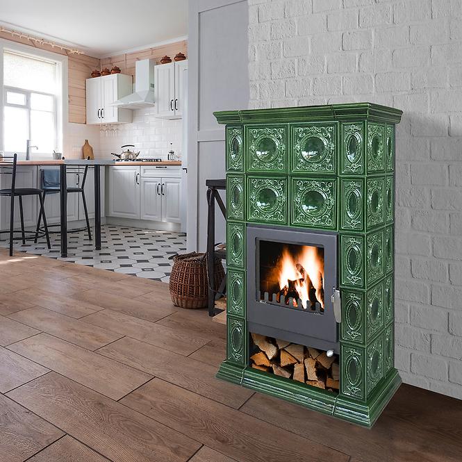 Kandallókályha Altenburg Glassgreen 8 kW