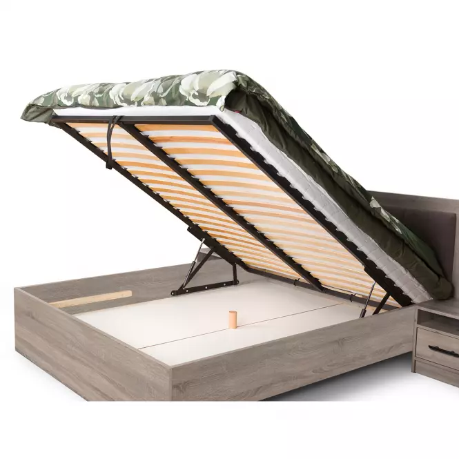 Ágy Smart SR6 180 tölgy sonoma/fehér,3