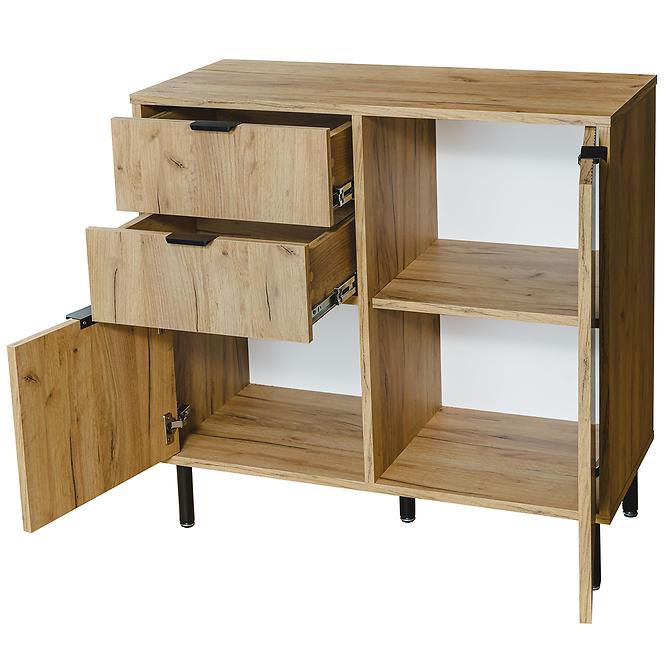 Komód Namir 2D2S tölgy craft arany