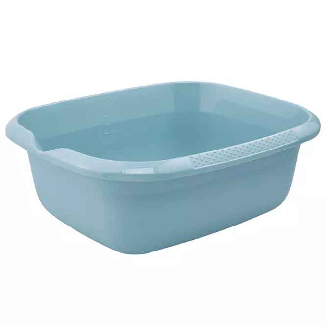 Téglalap alakú tál kiöntővel kék 38x32x14 9l 680
