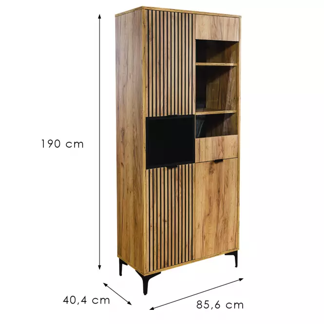 Vitrin Margo 3D1W craft arany,2