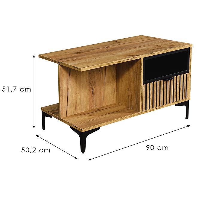 Dohányzóasztal Margo 1S craft arany