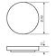 Plafon LATUR LED 16W 66330 BLACK PL1,8