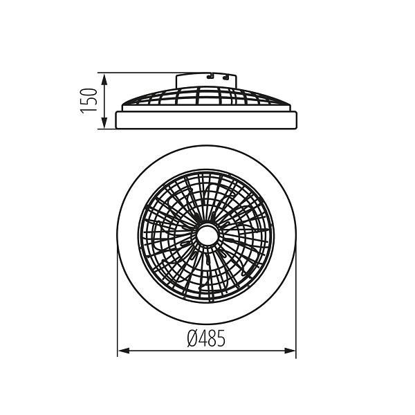 Lámpatermesztő ISAFI LED 66299 BLACK PL1