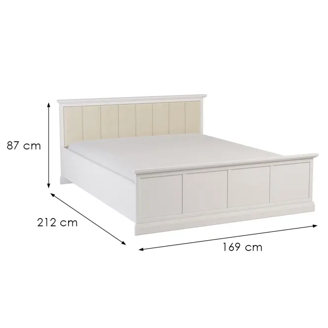 Ágy Lucca L160 fehér opal,2