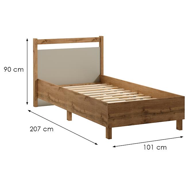 Ágy Indygo L90 tölgy wotan-beige